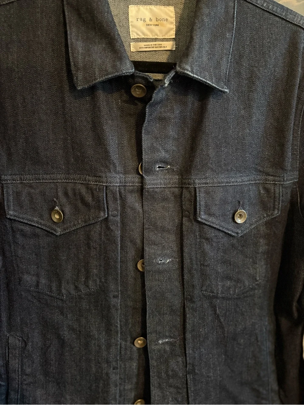rag & bone Definitive Dark Indigo Denim Jacket